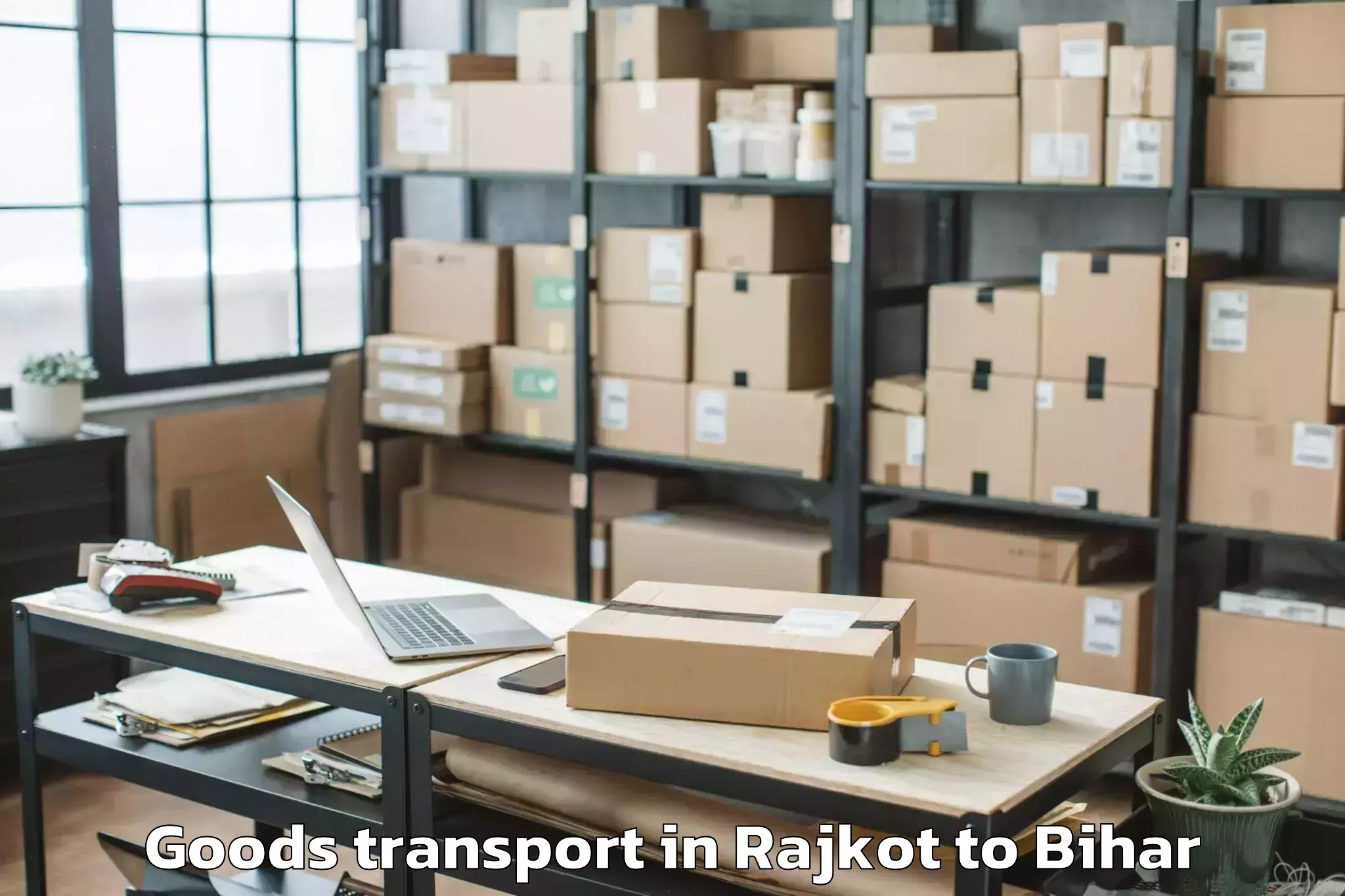 Top Rajkot to Nabinagar Goods Transport Available